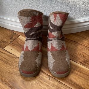 Indigo Rd Faux Fur Lined Southwest Ankle Boots